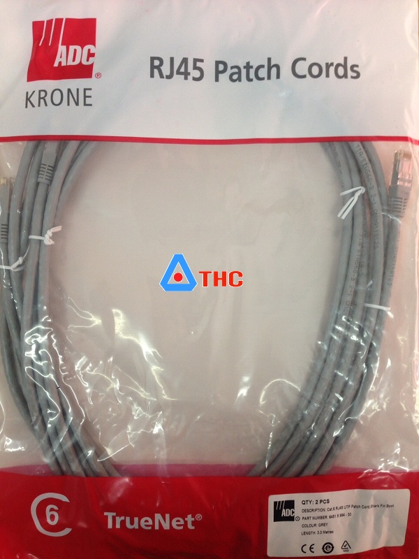 Dây nhẩy, Dây Patch cord 3m Cat6 ADC-KRONE